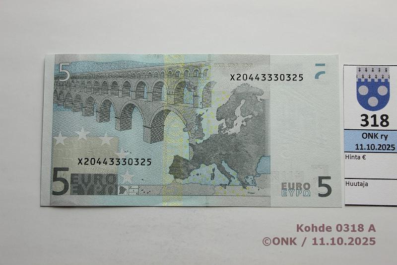 k-0318-a.jpg - Kohde 318 (kuva 1/2), lhthinta: 12 € / ei tarjouksia Saksa 1/2/X/R6 X20443330325 R006 A2 Tri, var B, kunto: 8