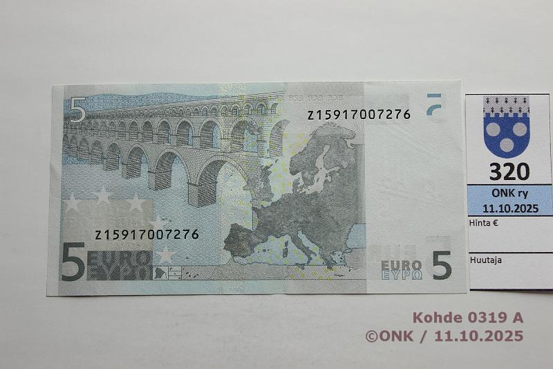 k-0319-a.jpg - Kohde 319 (kuva 1/2), lhthinta: 35 € / myyntihinta: 35 € Kreikka (2) 1/1/Y/N1 Y01633672981, ..72 N001 E4 Dui, var A, perkkiset, kunto: 9
