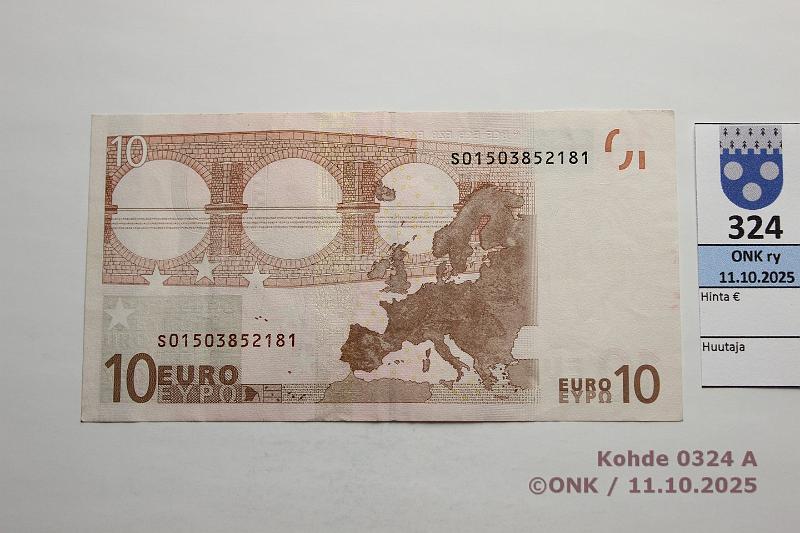 k-0324-a.jpg - Kohde 324, lhthinta: 15 € / ei tarjouksia Italia 2/1/S/J1 S01503852181 J001 G5 Dui, kunto: 5