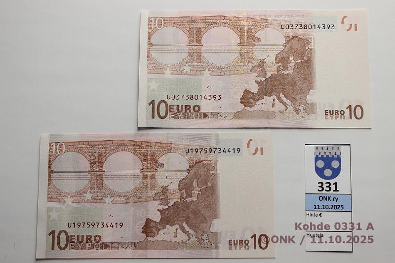 k-0331-a.jpg - Kohde 331, lhthinta: 44 € / ei tarjouksia Ranska (2) 2/2/U/L28,29 U03738014393 L028 C1 Tri, U19759734419 L029 C3 Tri, kunto: 9