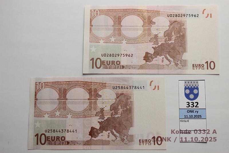 k-0332-a.jpg - Kohde 332, lhthinta: 44 € / ei tarjouksia Ranska (2) 2/2/U/L31,32 U02802975962 L031 B1 Tri, U25844378441 L032 A4 Tri, kunto: 9