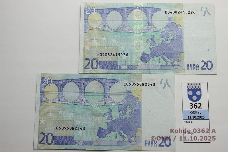 k-0362-a.jpg - Kohde 362, lhthinta: 50 € / ei tarjouksia Slovakia (2) 3/2/E/G13,15 E04082415276 G013 G3 Tri, E05095082343 G015 F6 Tri, kunto: 5