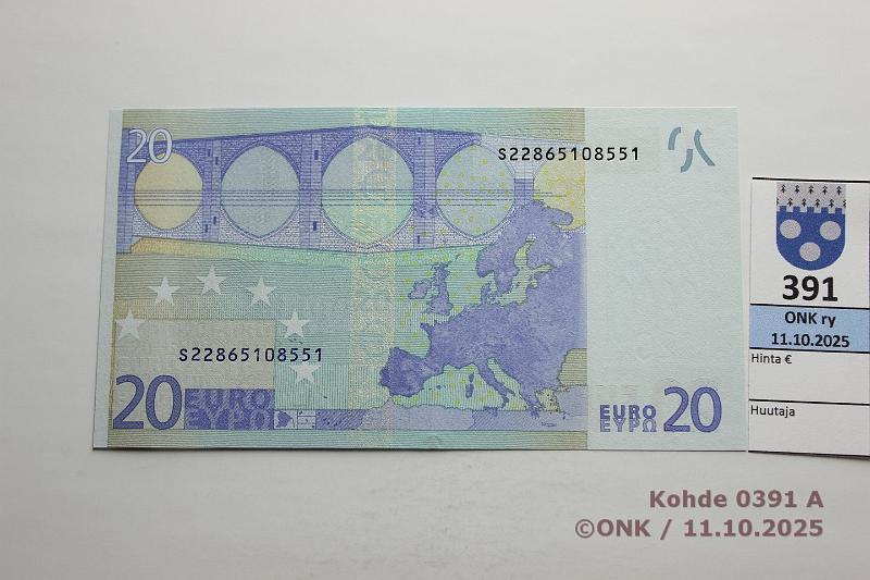 k-0391-a.jpg - Kohde 391, lhthinta: 30 € / myyntihinta: 30 € Italia 3/2/S/J20 S22865108551 J020 A1 Tri, kunto: 9