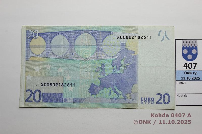 k-0407-a.jpg - Kohde 407, lhthinta: 25 € / ei tarjouksia Saksa 3/1/X/P1 X00802182611 P001 D4 Dui, matta, kunto: 4