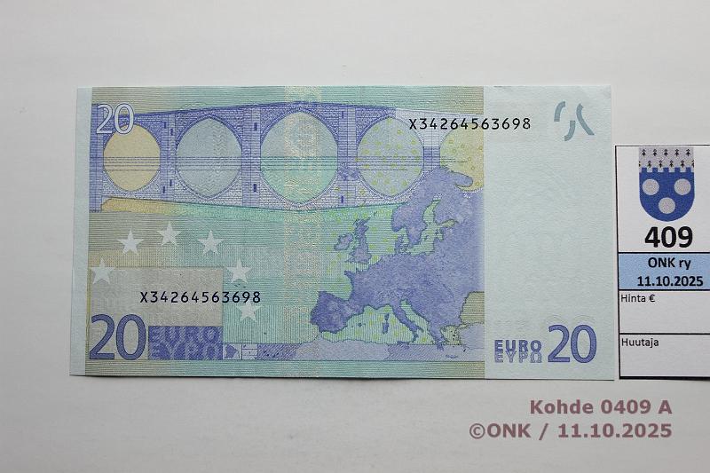 k-0409-a.jpg - Kohde 409, lhthinta: 30 € / ei tarjouksia Saksa 3/2/X/P18 X34264563698 P018 E4 Tri, painumia, eprep, kunto: 7