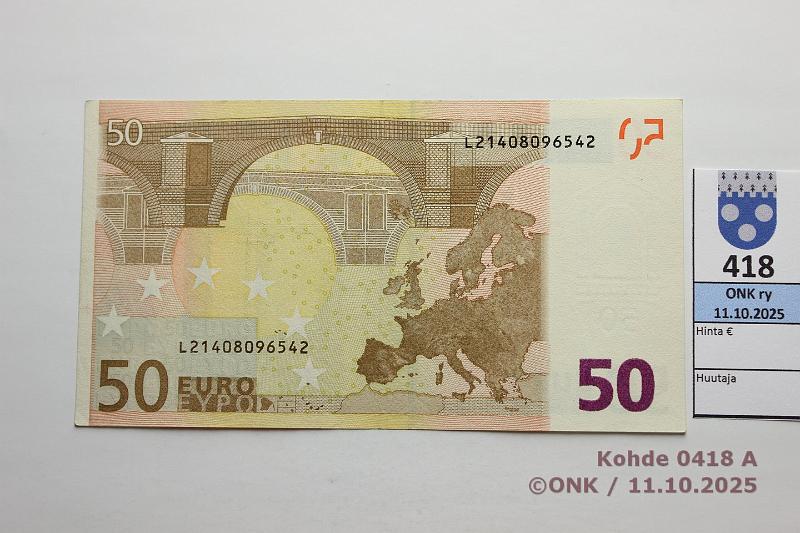 k-0418-a.jpg - Kohde 418 (kuva 1/2), lhthinta: 300 € / ei tarjouksia Suomi 4/1/L/H7 L21408096542 H007 A1 Dui, matta, vaikeampi laatta, kunto: 5