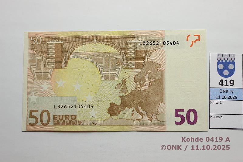 k-0419-a.jpg - Kohde 419 (kuva 1/2), lhthinta: 280 € / ei tarjouksia Suomi 4/3/L/R47 L32652105404 R047 E3 Dra, matta, vaikeampi laatta, kunto: 6