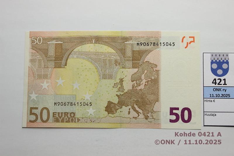 k-0421-a.jpg - Kohde 421 (kuva 1/2), lhthinta: 100 € / ei tarjouksia Portugali 4/1/M/H7 M90678415045 H007 E2 Dui, painumia, kunto: 9