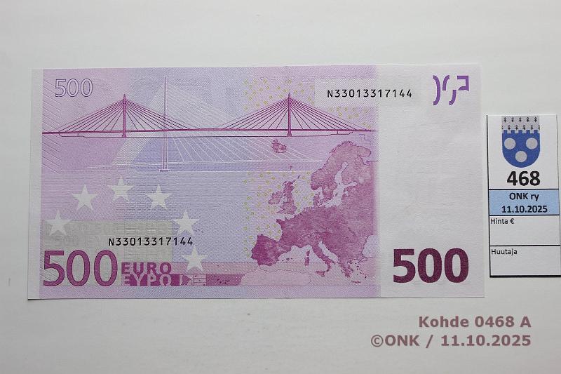 k-0468-a.jpg - Kohde 468 (kuva 1/2), lhthinta: 1000 € / myyntihinta: 1000 € Itvalta 7/1/N/F1 N33013317144 F001 C3 Dui, kunto: 10