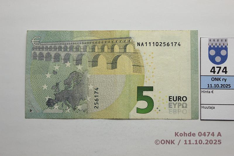 k-0474-a.jpg - Kohde 474, lhthinta: 60 € / ei tarjouksia Itvalta 1/3/N9 NA1110256174 N009 A1 Dra, matta, kunto: 5