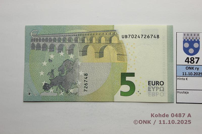 k-0487-a.jpg - Kohde 487, lhthinta: 10 € / myyntihinta: 10 € Ranska 1/3/U2 UB7024726748 U002 H2 Dra, kunto: 9