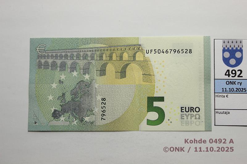 k-0492-a.jpg - Kohde 492, lhthinta: 10 € / ei tarjouksia Ranska 1/3/U3 UF5046796528 U003 F6 Dra, kunto: 9