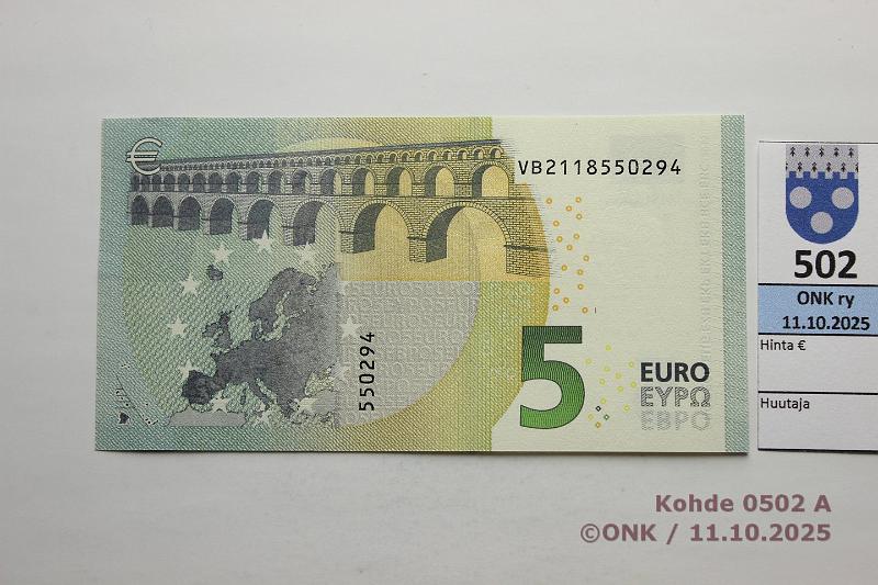 k-0502-a.jpg - Kohde 502, lhthinta: 8 € / ei tarjouksia Espanja 1/3/V8 VB2118550294 V008 J2 Dra, kunto: 9