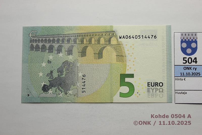 k-0504-a.jpg - Kohde 504, l�ht�hinta: 8 &euro; / ei tarjouksia Saksa 1/3/W1 WA0640514476 W001 A5 Dra, kunto: 9