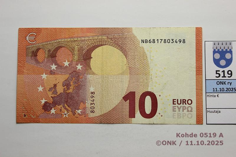k-0519-a.jpg - Kohde 519 (kuva 1/2), l�ht�hinta: 250 &euro; / ei tarjouksia It�valta 2/3/N13 NB6817803498 N013 H6 Dra, matta, eritt harv laatta, kunto: 4