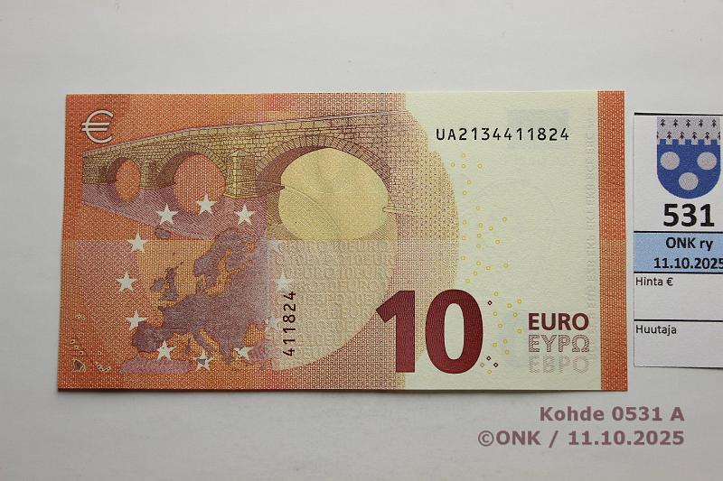 k-0531-a.jpg - Kohde 531, lhthinta: 14 € / ei tarjouksia Ranska 2/3/U5 UA2134411824 U005 C1 Dra, viiran painuma, kunto: 9