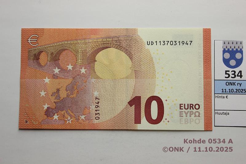 k-0534-a.jpg - Kohde 534, lhthinta: 14 € / ei tarjouksia Ranska 2/3/U5 UD1137031947 U005 E4 Dra, kunto: 9