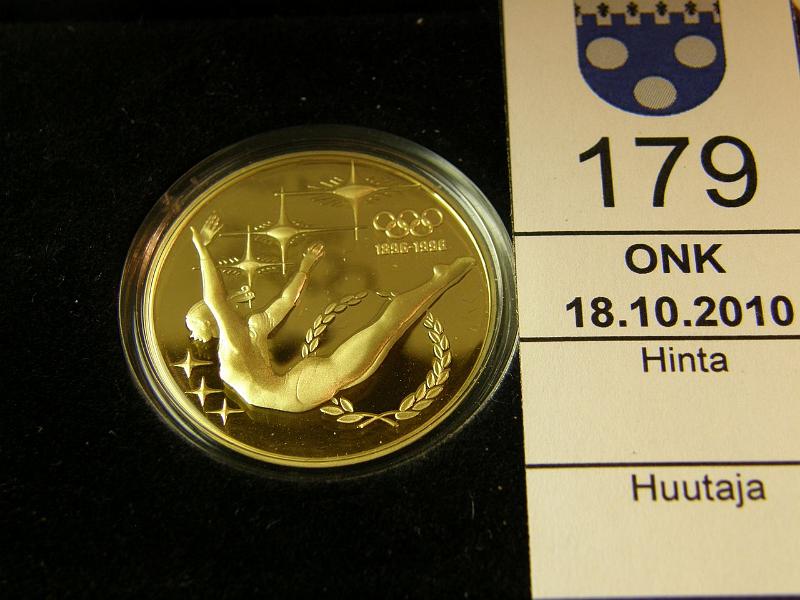 kohde_179_a.jpg - Kohde 179, l�ht�hinta: 350 &euro; Australia 200 AUD 1993 KM#220 Au, proof, 16.97g / 9167, olympia 100v-sarjaa, kotelo, tod, kunto: 10.