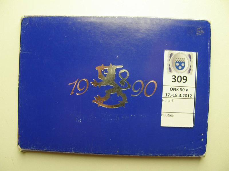 k-0309-a.jpg - Kohde 309, l�ht�hinta: 5 &euro; / myyntihinta: 5 &euro;  1990 pahveissa kulumaa, kunto: 9