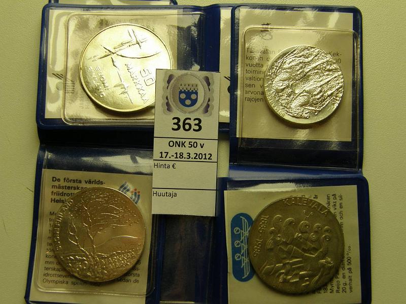 k-0363-a.jpg - Kohde 363, lhthinta: 25 € / myyntihinta: 25 € 50 mk Er (4) Ag, 1981, 82, 83, 85, kunto: 8-9