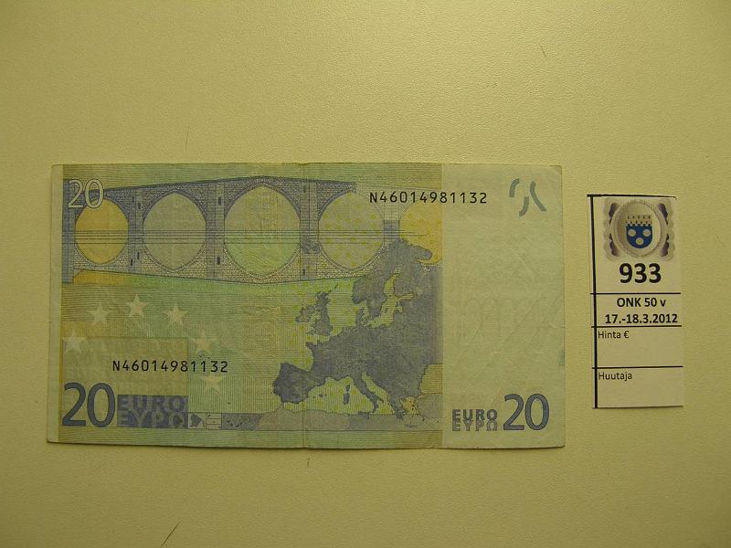 k-0933-a.jpg - Kohde 933, lhthinta: 25 € Itvalta 3/1/N/F1 N46014981132 Dui F001 F4, kunto: 4